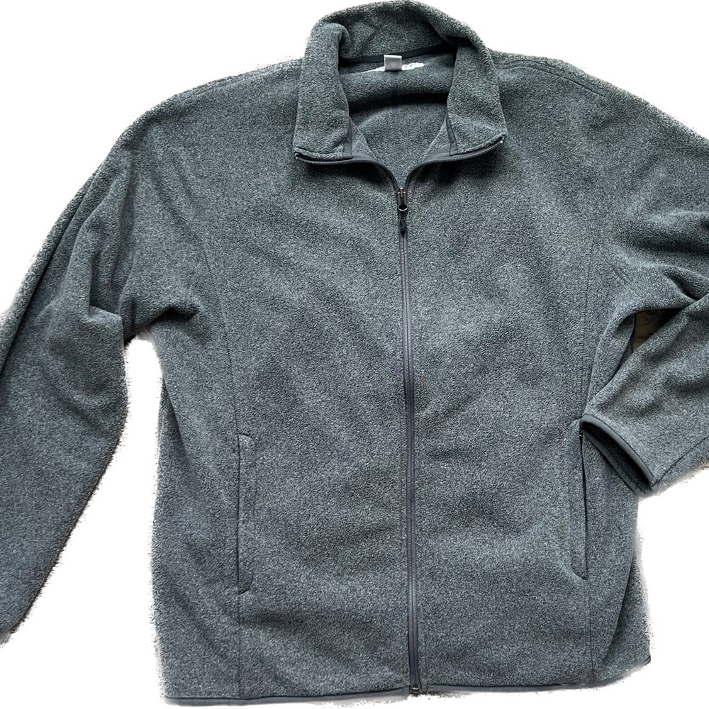 Xl Men’s fleece Amazon Essential dark grey jacket